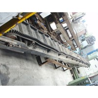 Steep belt conveyor, band width 500mm